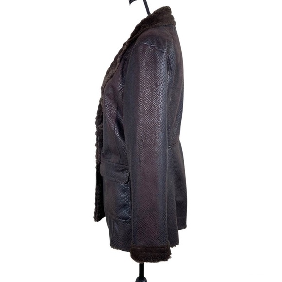 Beautiful Brown Fur lined Jacket, size M - Picture 7 of 7